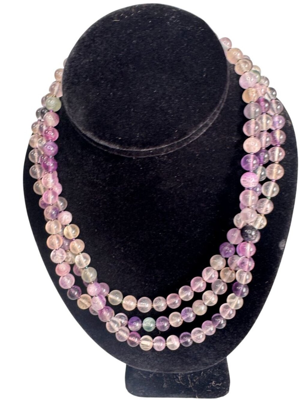 Carolyn Pollack American West Rainbow Fluorite Torsade Necklace 17" Box